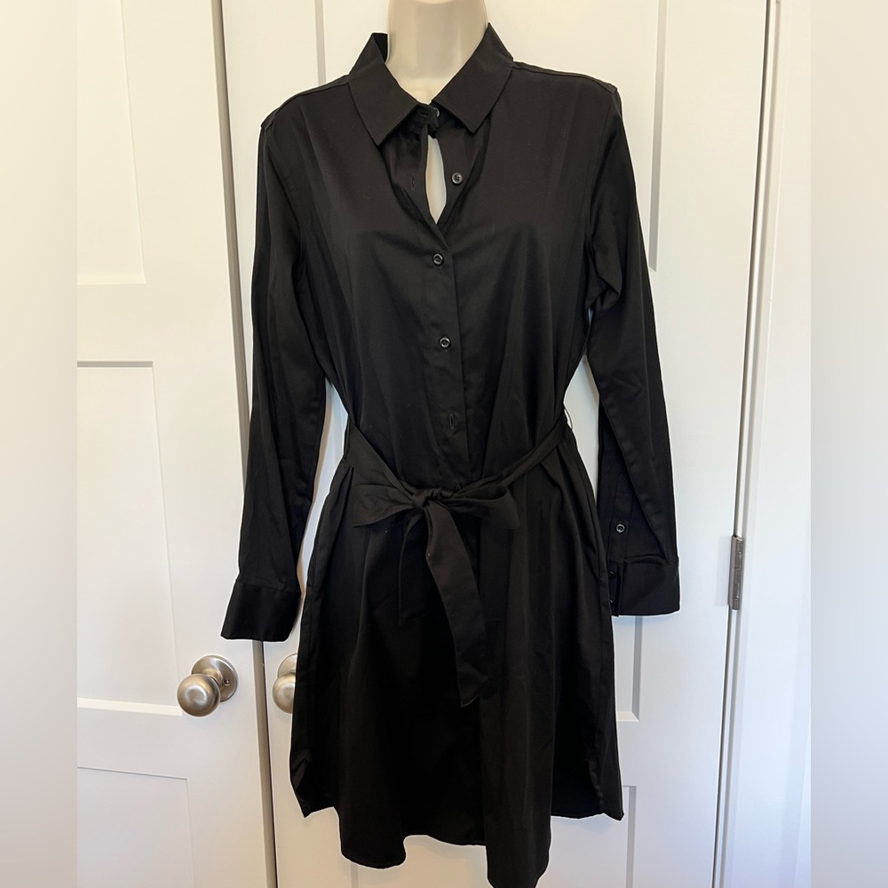 Limited, shirt dress, nwt, medium, cotton, black